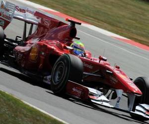 Puzzle Felipe Massa - Ferrari - Silverstone 2010